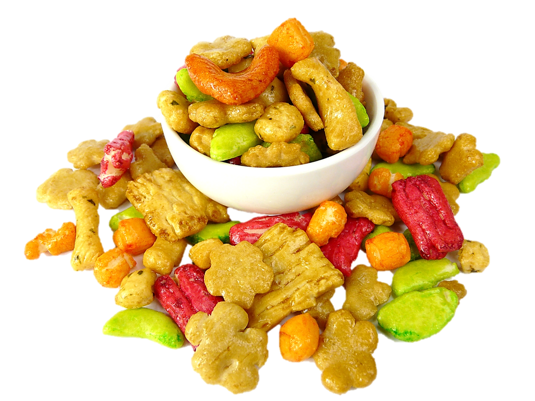 Rice Crackers Salad